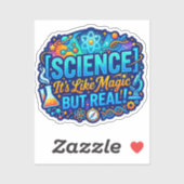Wetenschap is als magie, maar dan echt | Grappige  Sticker (Vel)