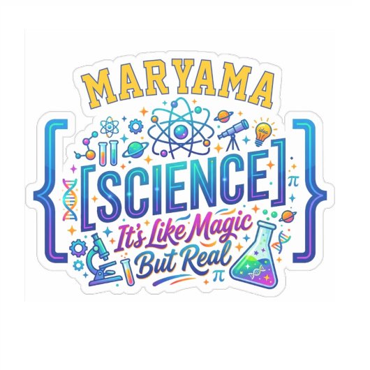 Wetenschap is als magie, maar dan echt | naam doce sticker