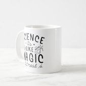 Wetenschap is als Magisch maar Echt Koffiemok (Voorkant links)