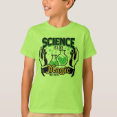 Wetenschap is als Magisch maar Echt T-shirt (Voorkant)