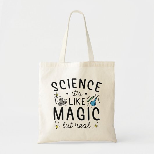 Wetenschap is als Magisch maar Echt Tote Bag (Voorkant)