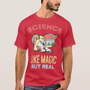 Wetenschap is als magische maar echt grappige stud t-shirt