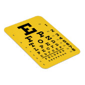 Wetenschap is cool: Retro Oogkaart Oogheelkunde Magneet (Rechterzijde)