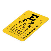 Wetenschap is cool: Retro Oogkaart Oogheelkunde Magneet (Linkerzijde)