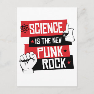 WETENSCHAP IS DE NIEUWE PUNK ROCK BRIEFKAART
