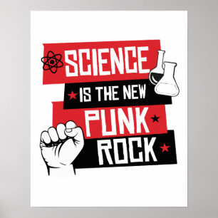 WETENSCHAP IS DE NIEUWE PUNK ROCK POSTER