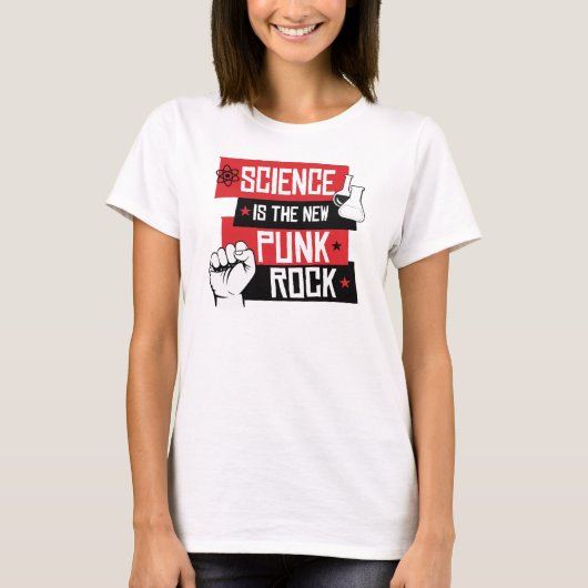 WETENSCHAP IS DE NIEUWE PUNK ROCK - RESIST - - Pro T-shirt (Voorkant)