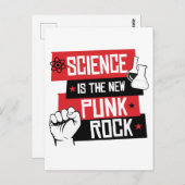 WETENSCHAP IS DE NIEUWE PUNK ROTS BRIEFKAART (Voorkant / Achterkant)