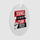 WETENSCHAP IS DE NIEUWE PUNK ROTS ORNAMENT (voorkant)