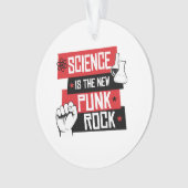 WETENSCHAP IS DE NIEUWE PUNK ROTS ORNAMENT (voorkant)