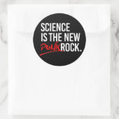 Wetenschap is de nieuwe punk rots ronde sticker (Tas)