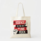 Wetenschap is de nieuwe punk rots tote bag (Voorkant)