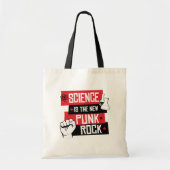 WETENSCHAP IS DE NIEUWE PUNK ROTS TOTE BAG (Voorkant)