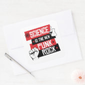 Wetenschap is de nieuwe punk rots vierkante sticker (Envelop)