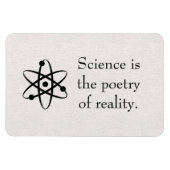 Wetenschap is de poëzie van reality magneet (Horizontaal)