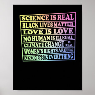 Wetenschap Is Echt - Black Lives - Liefde Is Liefd Poster