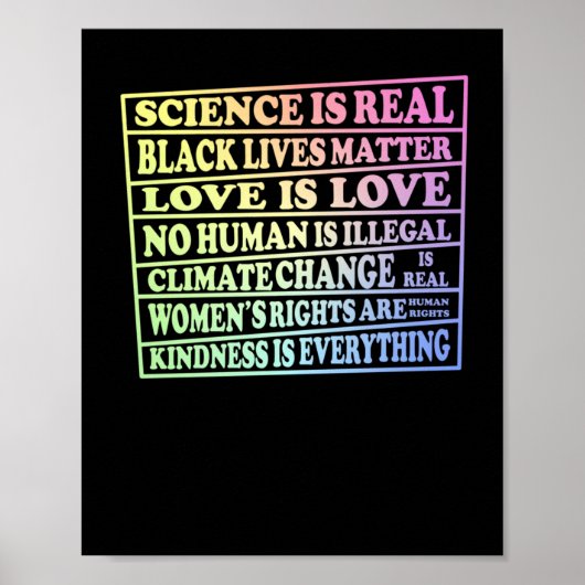 Wetenschap Is Echt - Black Lives - Liefde Is Liefd Poster (Voorkant)