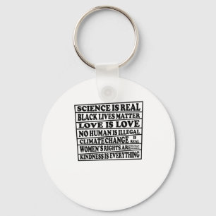 Wetenschap is echt - Black Lives - Liefde is Liefd Sleutelhanger