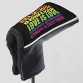 Wetenschap is echt Black Lives Matter LGBT Pride Golfheadcover (3/4 voorkant)
