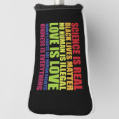 Wetenschap is echt Black Lives Matter LGBT Pride Golfheadcover (Draai 90)
