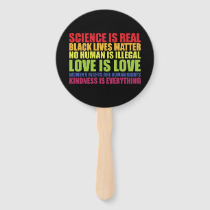 Wetenschap is echt Black Lives Matter LGBT Pride  Handwaaier