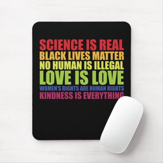 Wetenschap is echt Black Lives Matter LGBT Pride Muismat (Met muis)