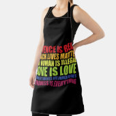 Wetenschap is echt Black Lives Matter LGBT Pride Schort (Insitu)