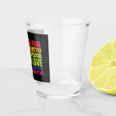 Wetenschap is echt Black Lives Matter LGBT Pride Shot Glas (Rechts)