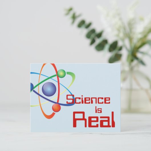 Wetenschap is echt Briefkaart (Staand voorkant)