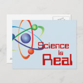Wetenschap is echt Briefkaart (Voorkant / Achterkant)
