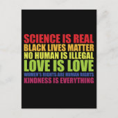 Wetenschap is echt een zwarte zaak LGBT Pride Briefkaart (Voorkant)