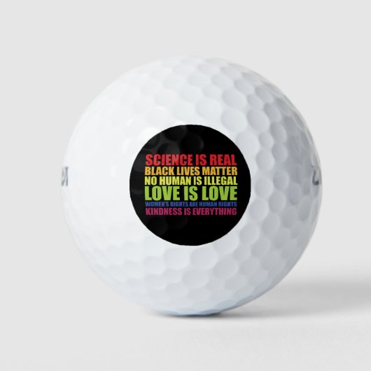 Wetenschap is echt een zwarte zaak LGBT Pride Golfballen (Voorkant)