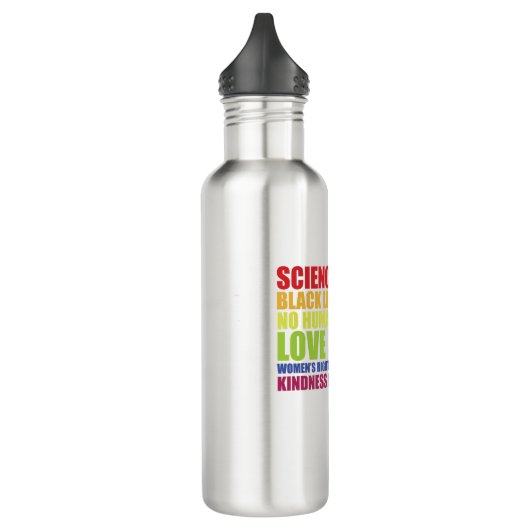 Wetenschap is echt een zwarte zaak LGBT Pride Waterfles (Links)