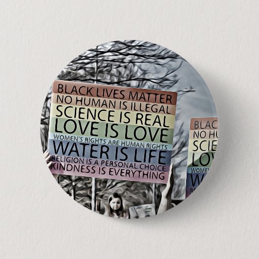 Wetenschap is echt ronde button 5,7 cm (Voorkant)