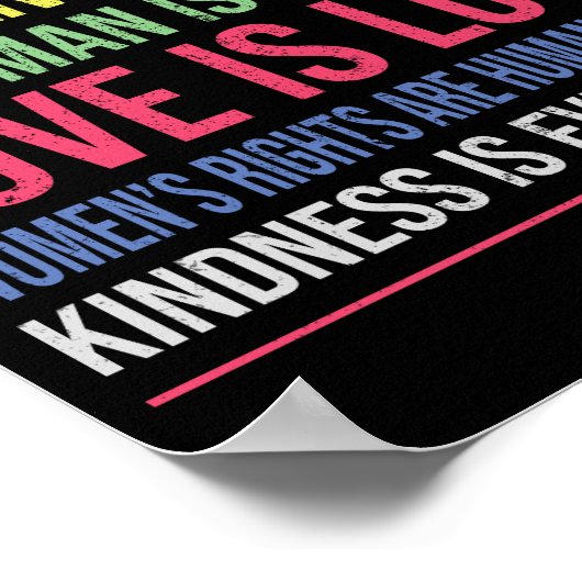 Wetenschap is echt zwart leven poster (Hoek)