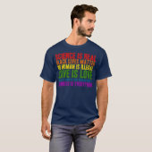 Wetenschap is echt zwart, materie T Shirt (Voorkant volledig)