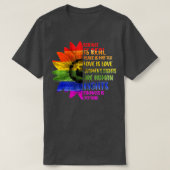 Wetenschap is een echte zwarte levensmaterie Pride T-shirt (Design voorkant)