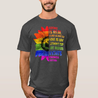 Wetenschap is een echte zwarte levensmaterie Pride T-shirt