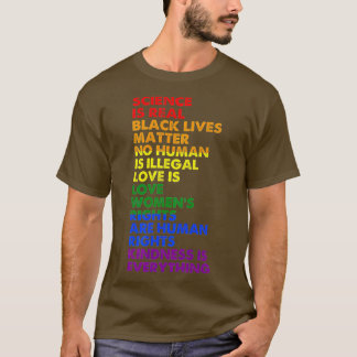 Wetenschap is een echte zwarte levensmaterie Pride T-shirt
