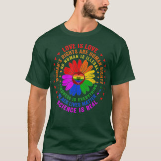 Wetenschap is een echte zwarte levensmaterie Pride T-shirt