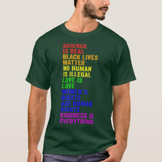 Wetenschap is een echte zwarte levensmaterie Pride T-shirt