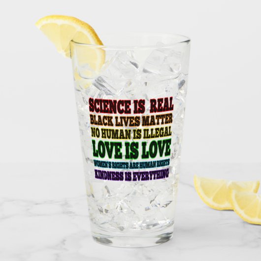 Wetenschap is een echte zwarte levenszaak glas (Voorkant ijs)