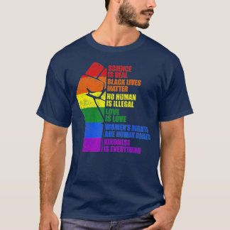 Wetenschap is een echte zwarte lifzaak Pride Month T-shirt