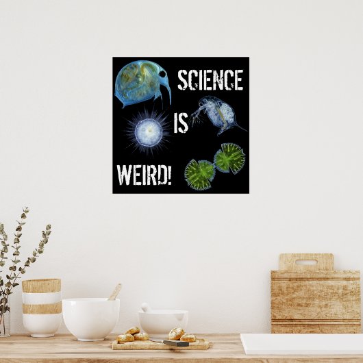 Wetenschap is een vreemd poster! poster (Keuken)