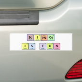 Wetenschap is Fun bumper sticker (Op auto)