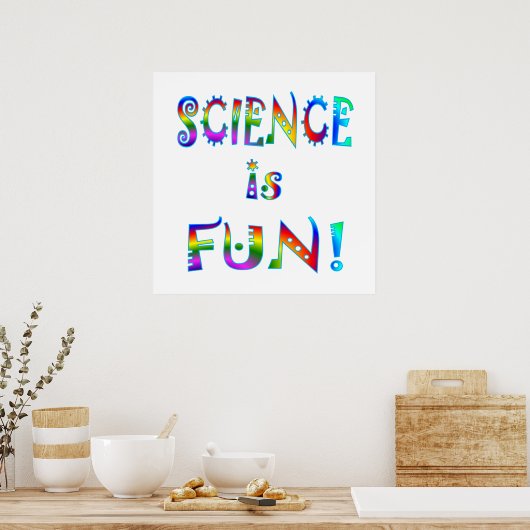 Wetenschap is Fun Poster (Keuken)