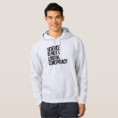 WETENSCHAP IS GEEN LIBERAAL COMPLOT HOODIE (Voorkant volledig)