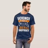 Wetenschap is geen liberale complotwetenschap t-shirt (Voorkant volledig)