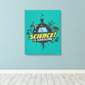 Wetenschap is Geweldige Canvas Afdruk (Insitu (Houten vloer))