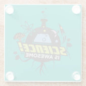 Wetenschap is Geweldige Glazen Onderzetter (Achterkant)